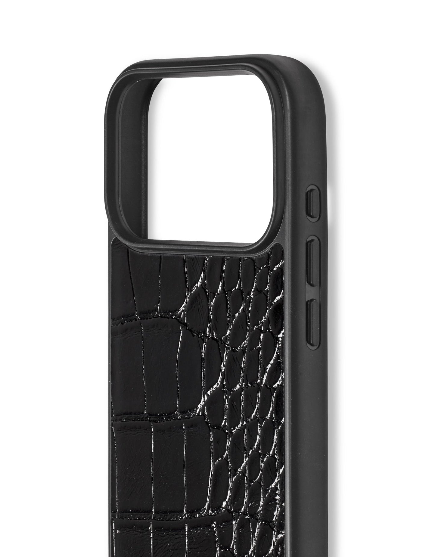 Ideal of Sweden MagSafe Veganlederhülle iPhone 17 Pro Max - Schwarz Kroko