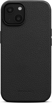 Woolnut Lederhülle für iPhone 14 Schwarz