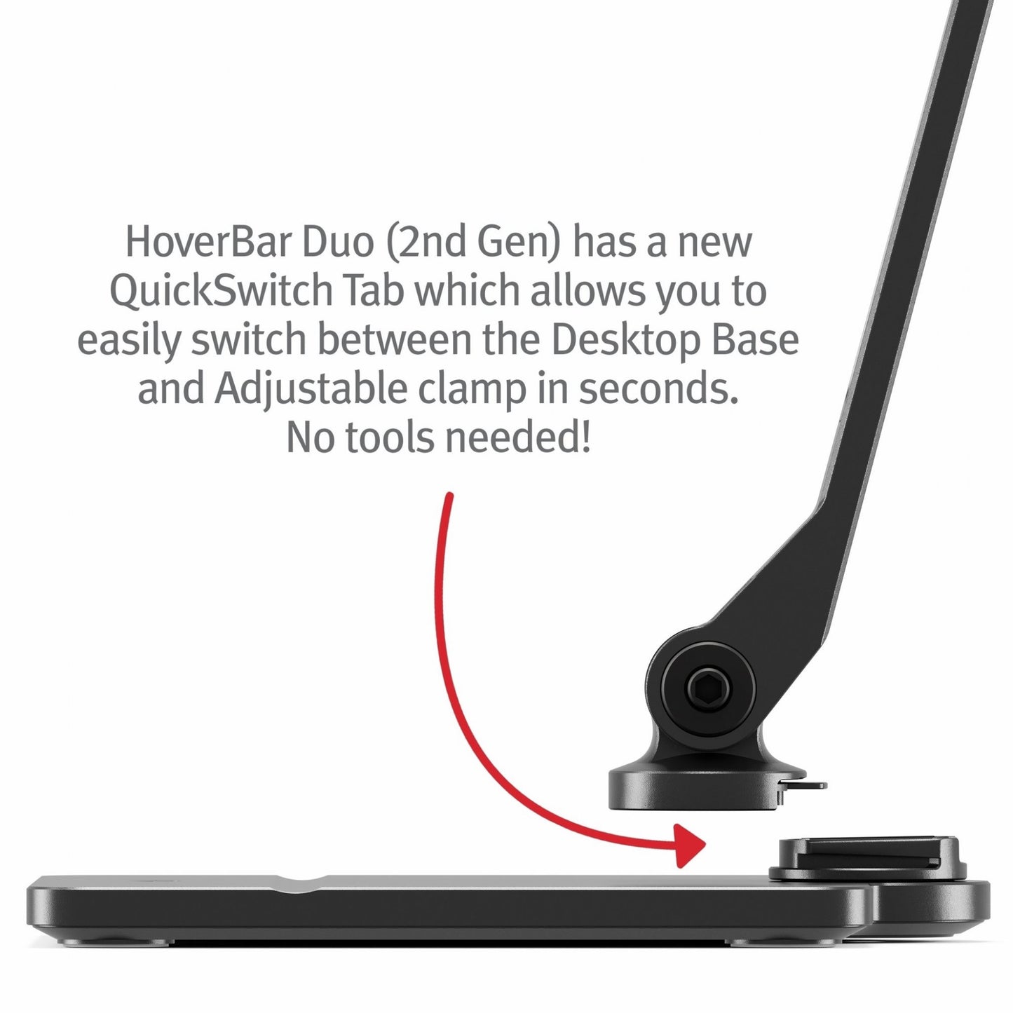 Twelve South HoverBar Duo, justierbare Halterung für iPad & iPhone (schwarz)