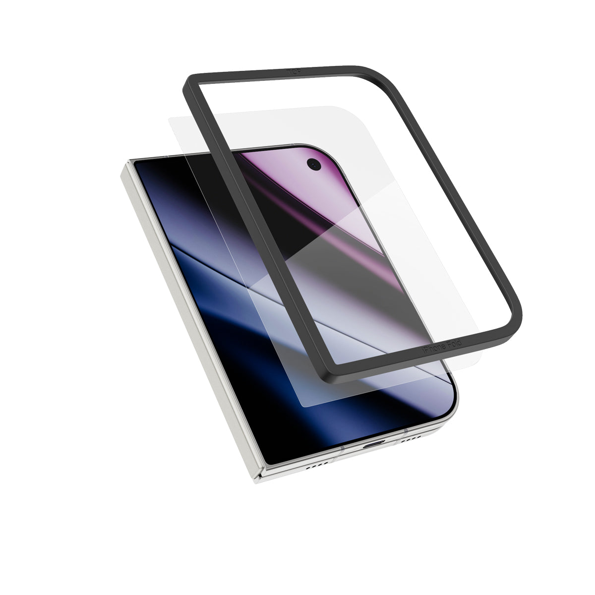 Epico Panzerglas für iPhone Duo (äußeres Display) - mit Installationskit