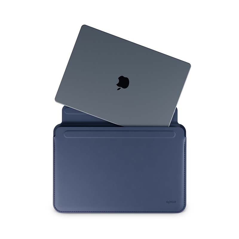 Epico Leder Sleeve für MacBook Air 15“ - dunkelblau