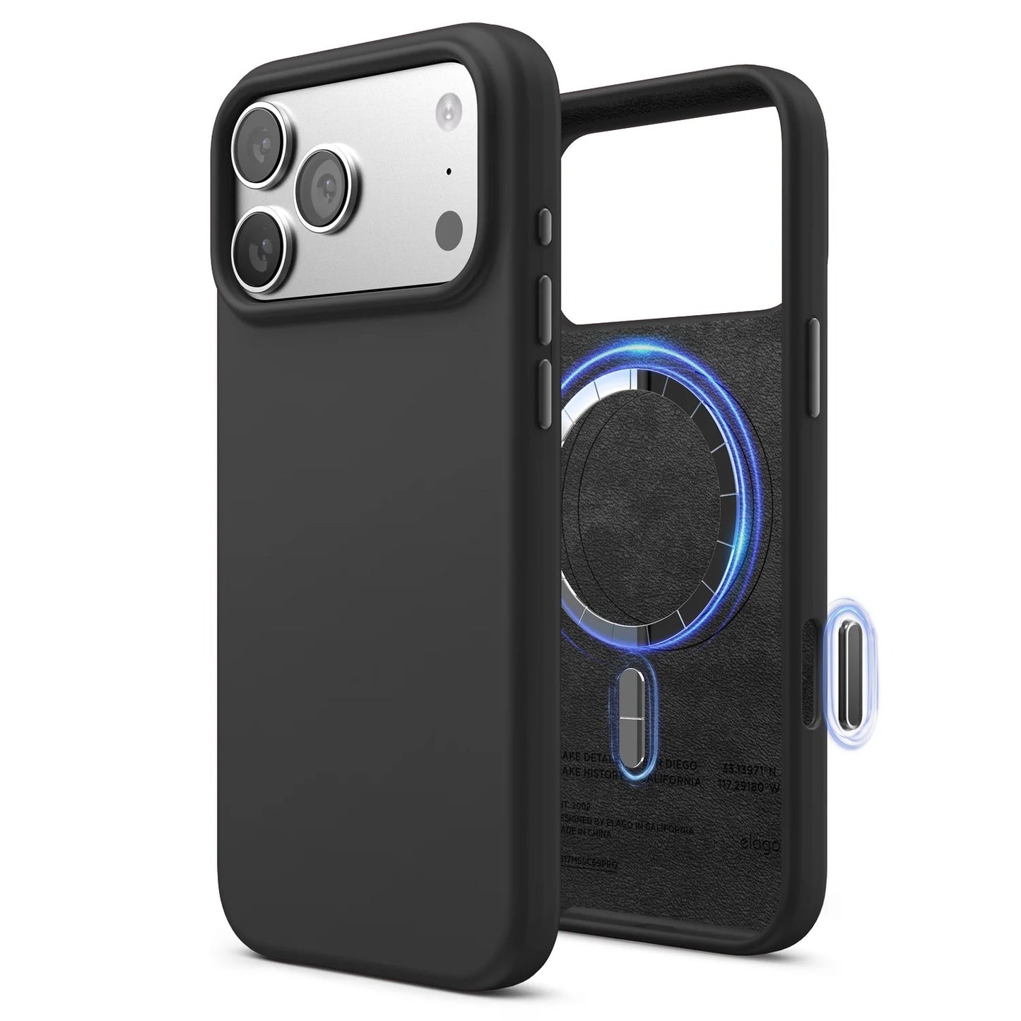 Elago MagSafe Silikon Case für iPhone 17 Pro Max - Schwarz - epos | Apple Premium Partner