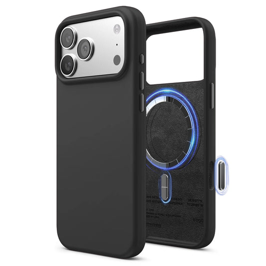 Elago MagSafe Silikon Case für iPhone 17 Pro Max - Schwarz - epos | Apple Premium Partner