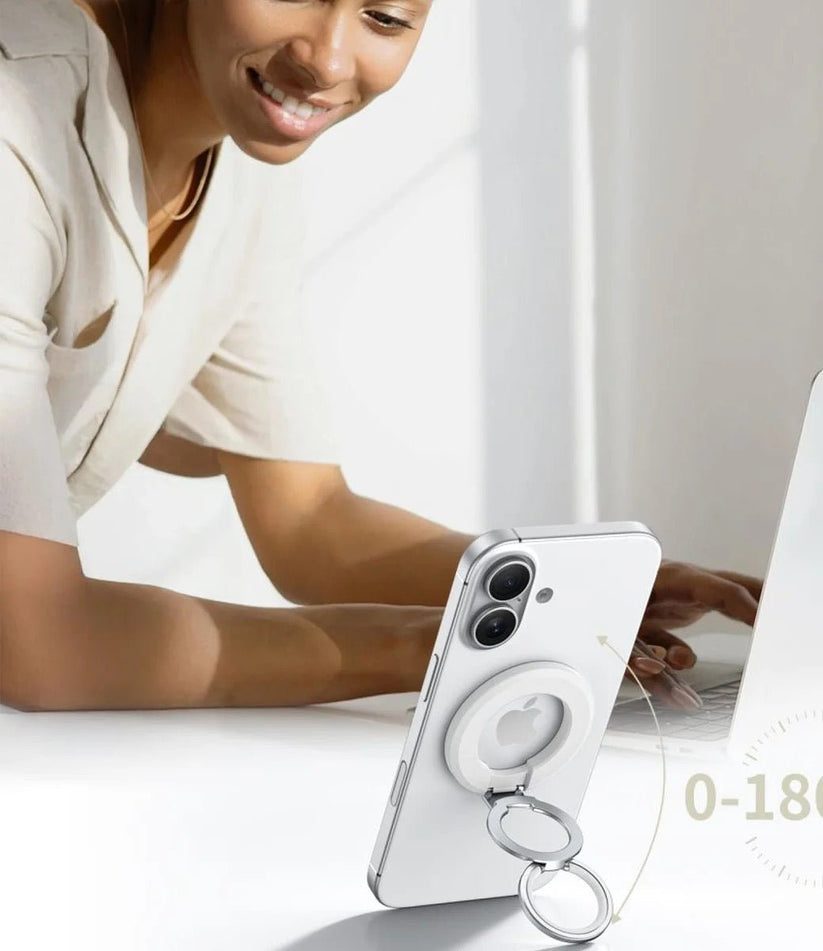 Tech Protect MagSafe iPhone Halter mit Standfunktion - Weiss
