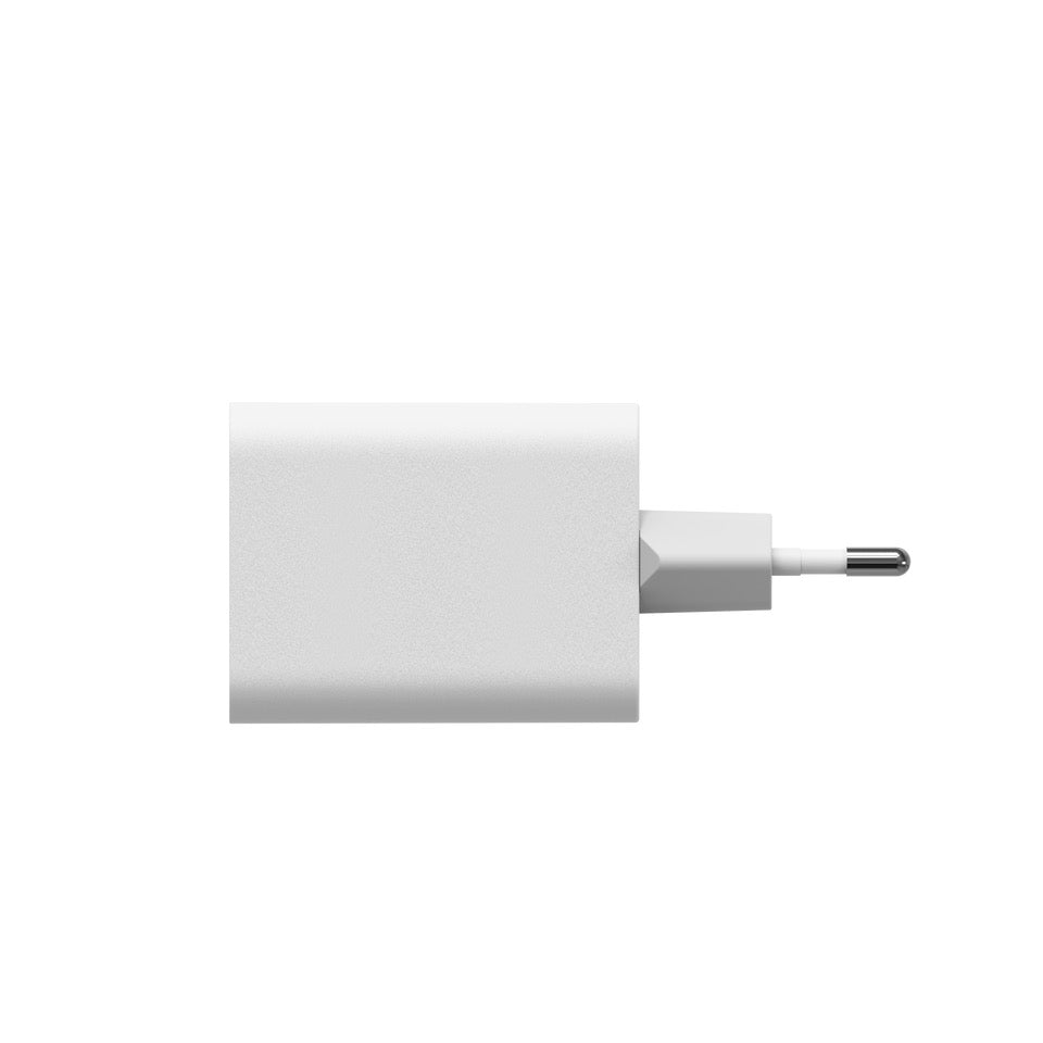 mophie Power Adapter GaN USB-C Dual 70W - Weiß