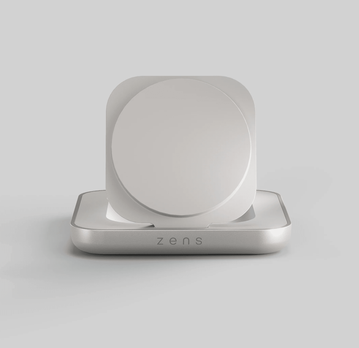 Zens Aluminium Series Magnetic Nightstand Wireless Charger -weiss