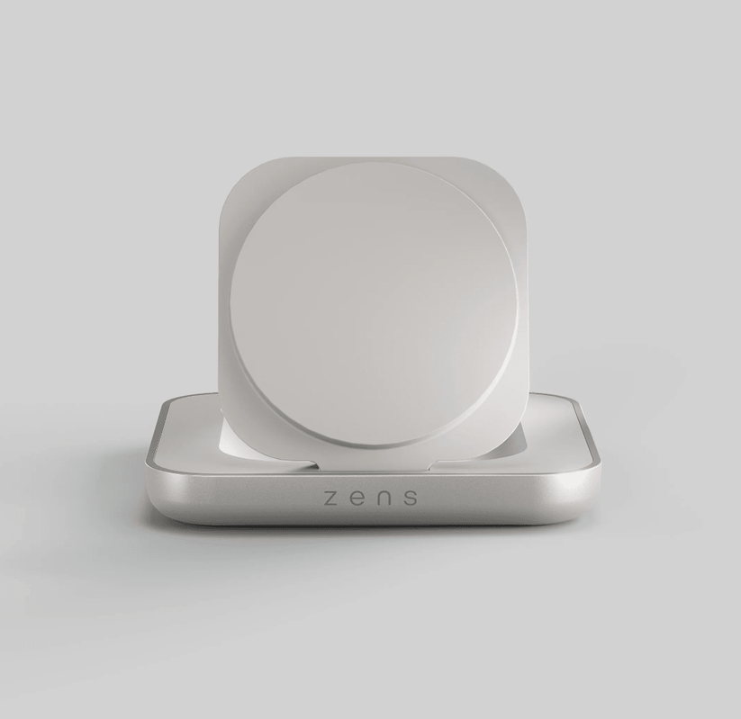 Zens Aluminium Series Magnetic Nightstand Wireless Charger -weiss