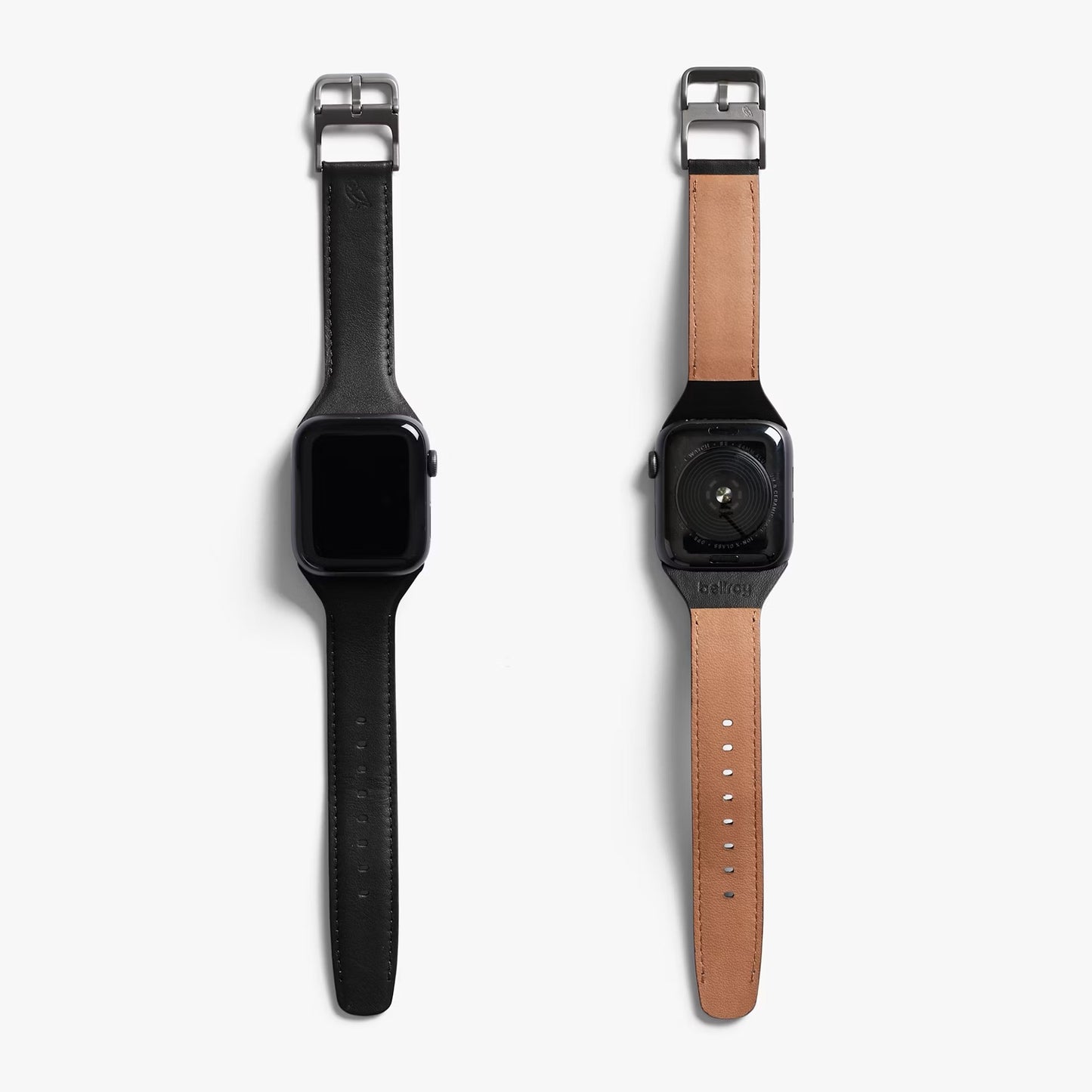 Bellroy Classic Watch Lederarmband (44-49mm) - Schwarz
