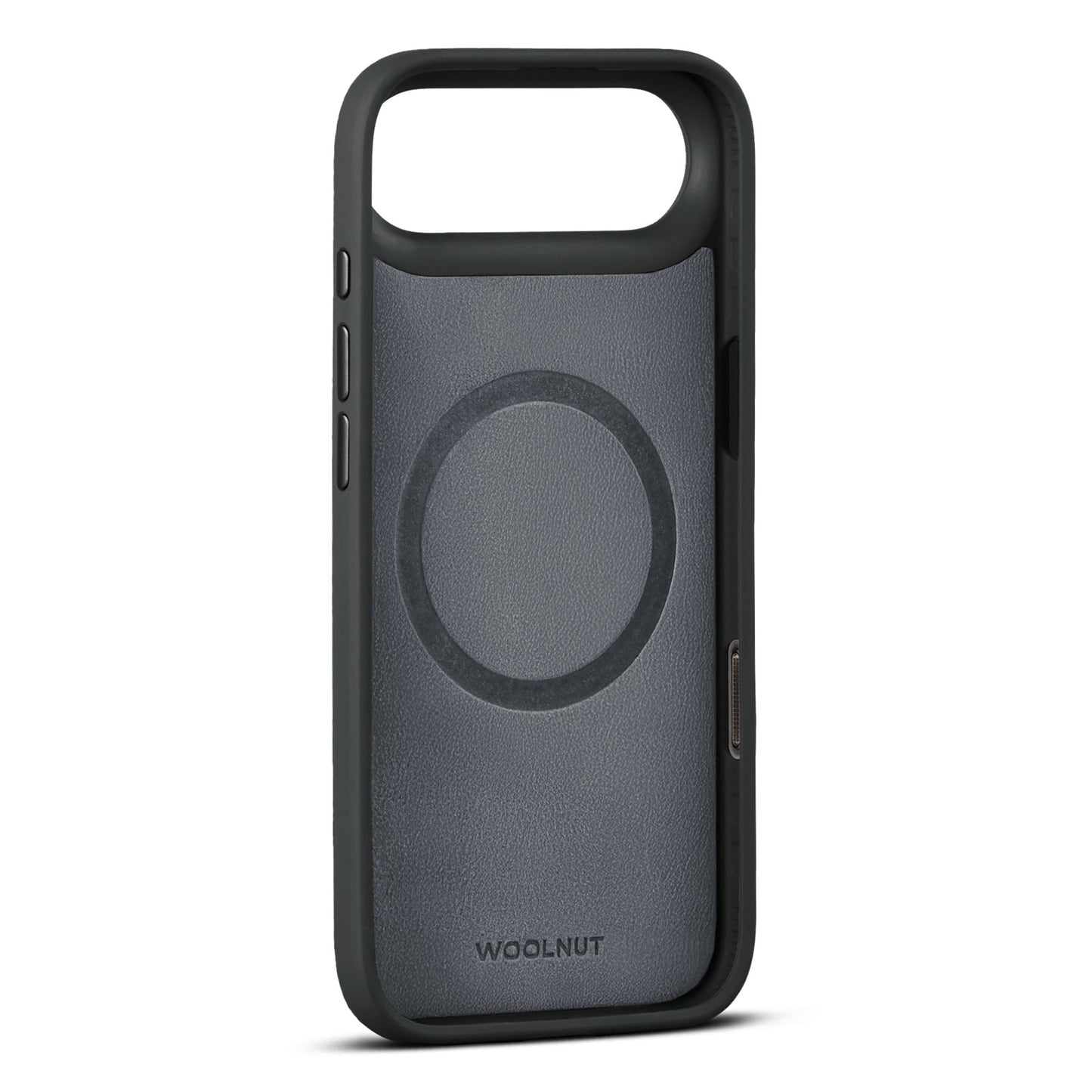 Woolnut Leder Case für iPhone Air - Schwarz