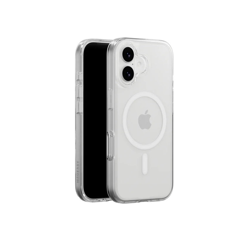 MagEasy iPhone 17 MagSafe Clear Case - weißer Magsafe - Ring - epos | Apple Premium Partner