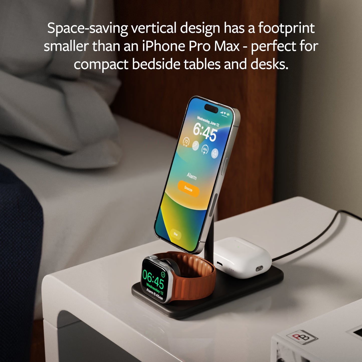 Twelve South HiRise 3 Deluxe 3-in-1 Wireless Charger – schwarz