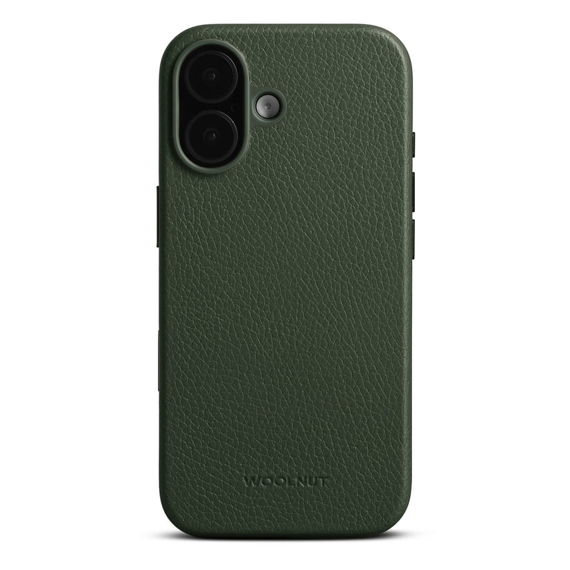 Woolnut Leder Case für iPhone 17 - Grün - epos | Apple Premium Partner
