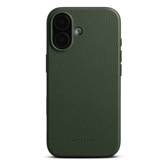 Woolnut Leder Case für iPhone 17 - Grün - epos | Apple Premium Partner