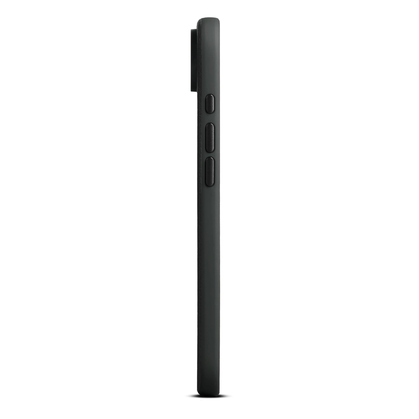 Woolnut Leder Case für iPhone Air - Schwarz