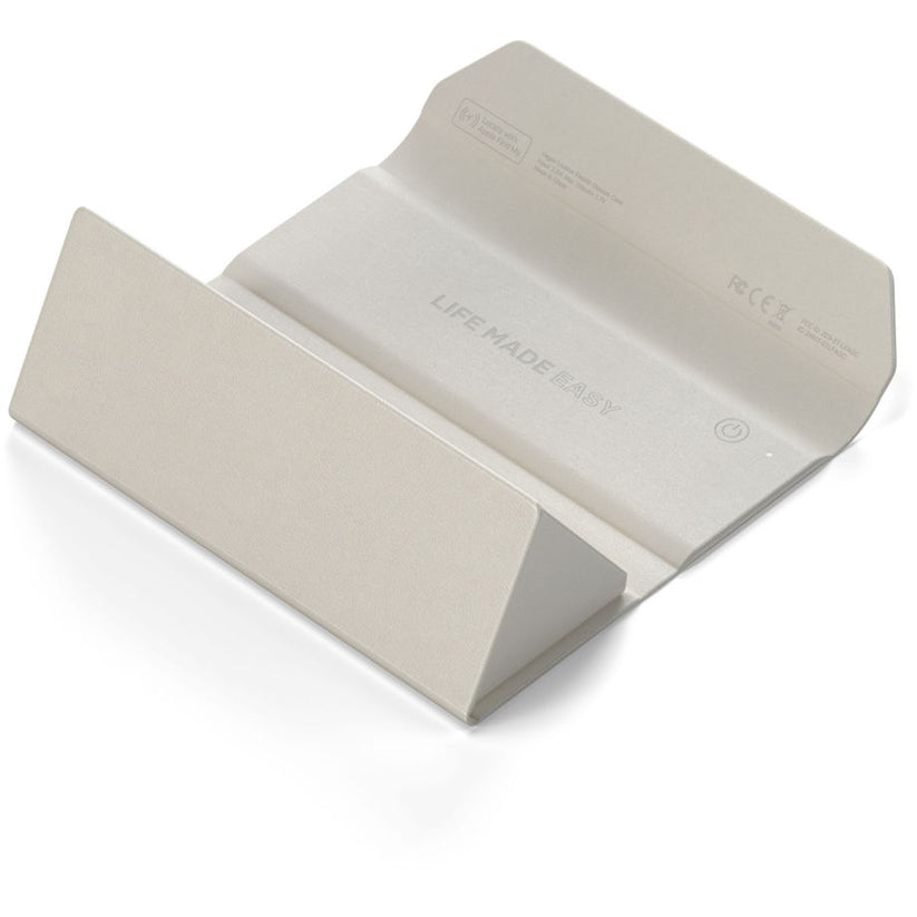 Satechi FindMy Brillenetui aus veganem Leder - beige