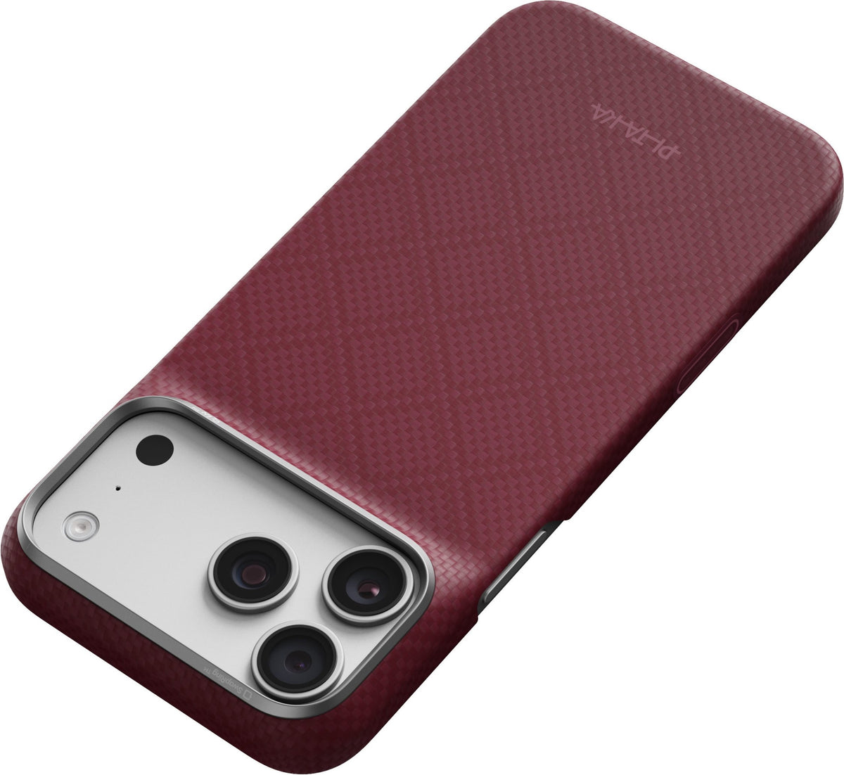 Pitaka Edge Case iPhone 17 Pro Max/18 Pro Max Burgundy Argyle