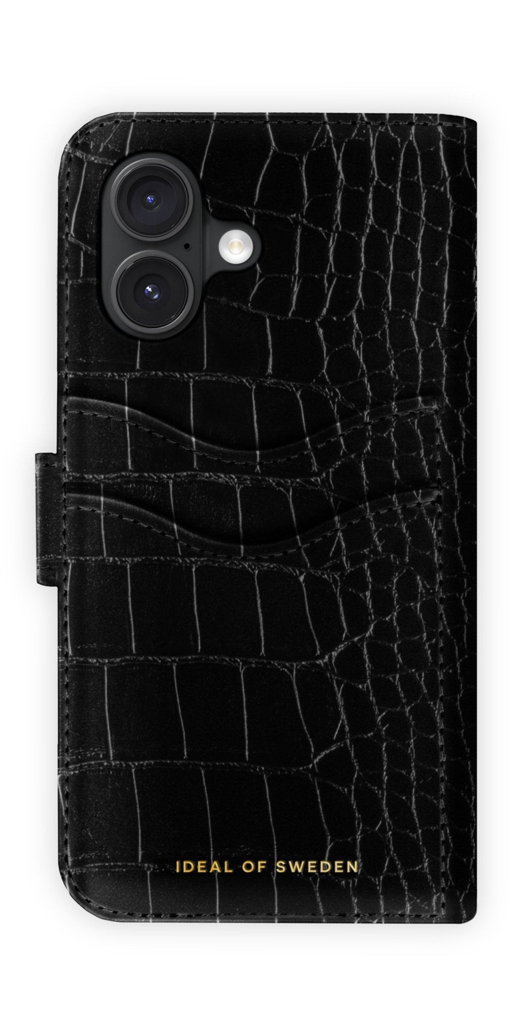 Ideal of Sweden Magnet Wallet+ MagSafe iPhone 17 - Schwarz Kroko