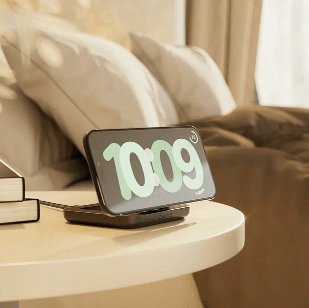 Zens Aluminium Series Magnetic Nightstand Wireless Charger 