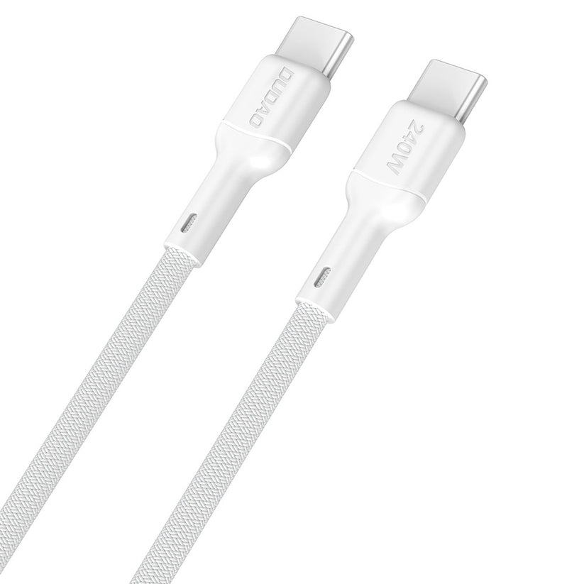 Dudao Premium USB-C auf USB-C 2m Kabel 240W USB 2.0 - Weiß