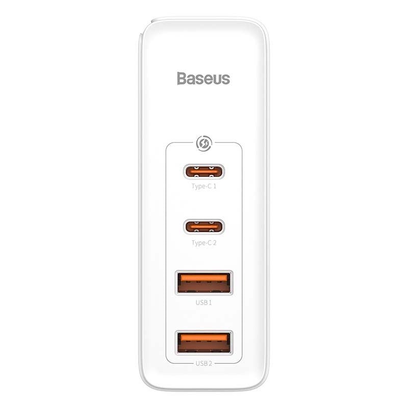 Baseus GaN2 Pro 100W Netzteil mit 2x USB-C und 2x USB-A inklusive 1m USB-C auf USB-C Kabel