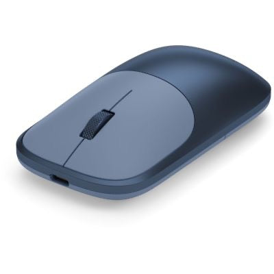 Die Satechi Slim EX Wireless Mouse (Indigo) von Satechi ist eine schlanke, moderne kabellose Maus in einem eleganten, matten Indigo-Farbton, die über ein Scrollrad und einen praktischen Ladeanschluss an der Vorderseite verfügt – und so Stil mit ergonomischem Komfort nahtlos verbindet.