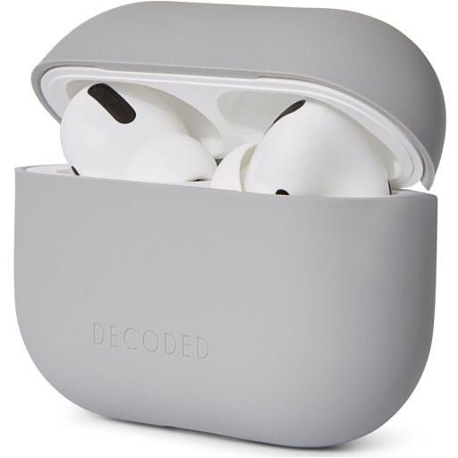 Decoded Silikon AirCase für Apple AirPods 3. Gen., grau