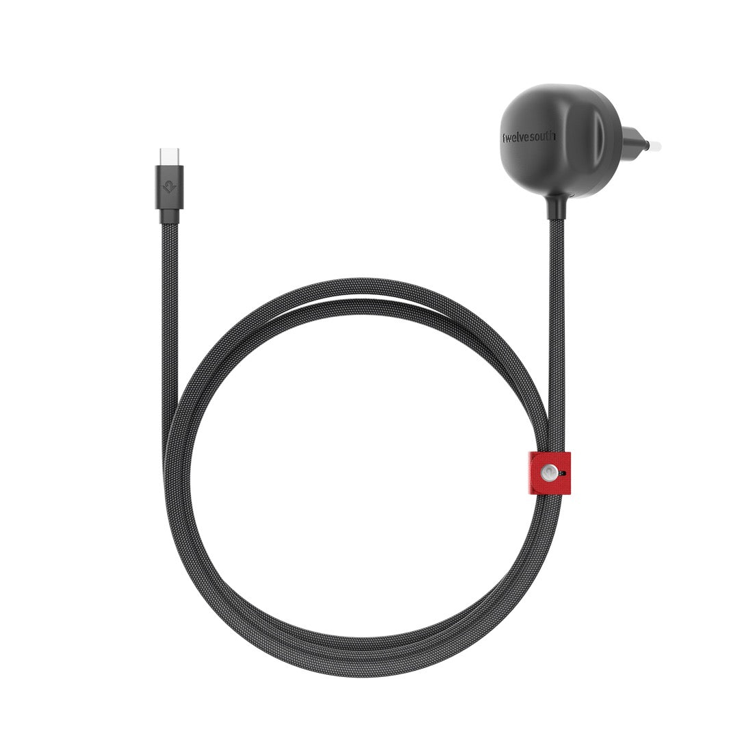 Twelve South PowerCord 30W USB-C 1,2m - Schwarz/Schiefer