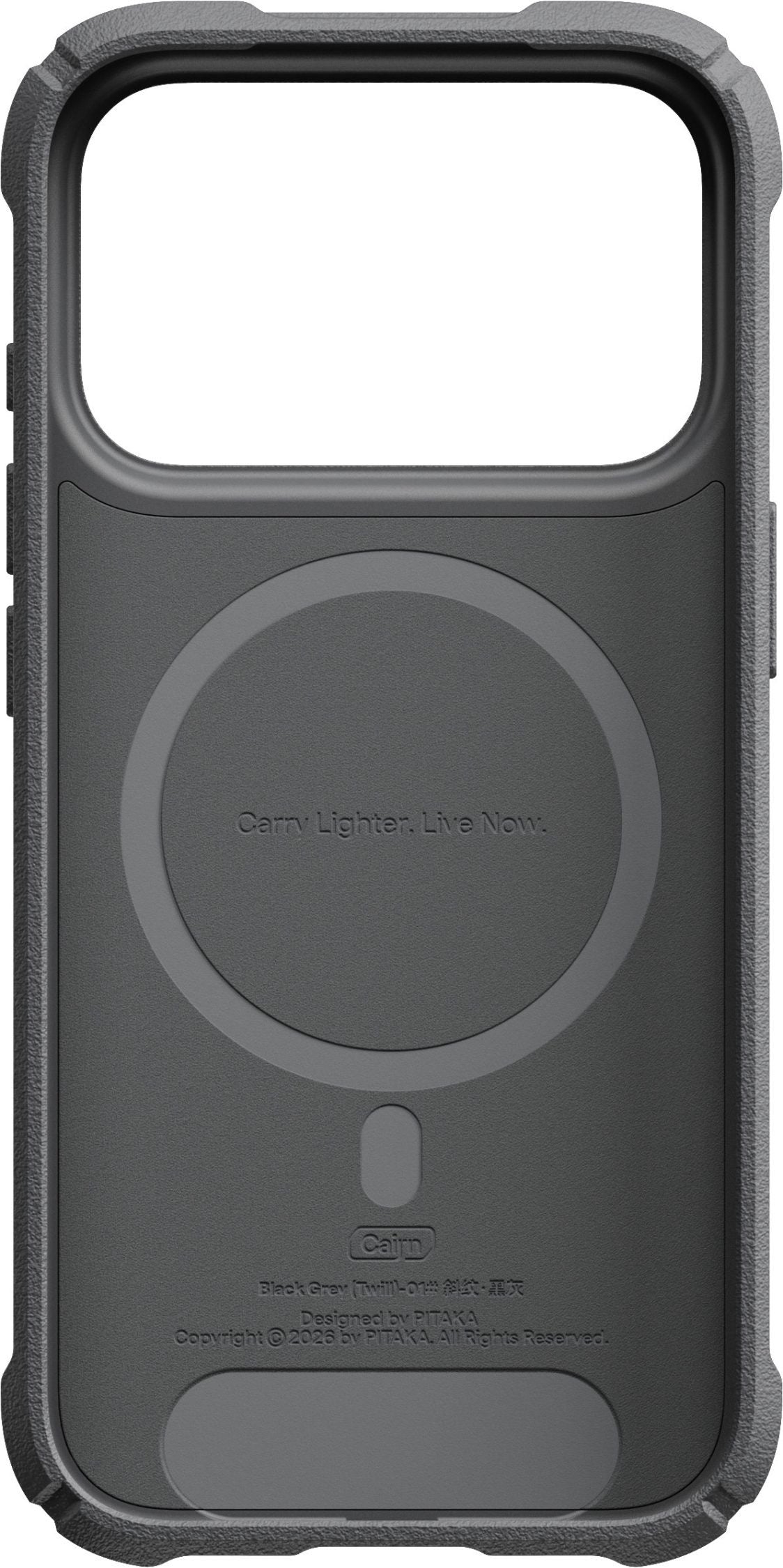 Pitaka Cairn Case iPhone 17 Pro/18 Pro Black/Grey Twill