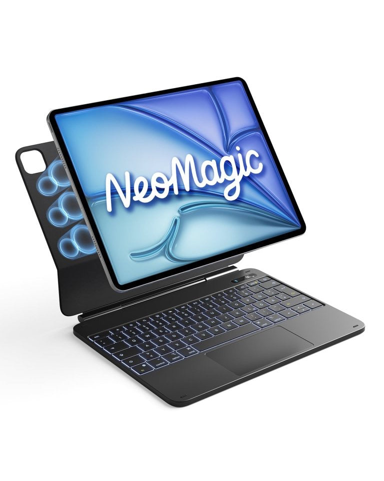 Inateck NeoMagic Premium Keyboard mit Track-Pad iPad iPad Air 13“ 2024-2026 - Schwarz