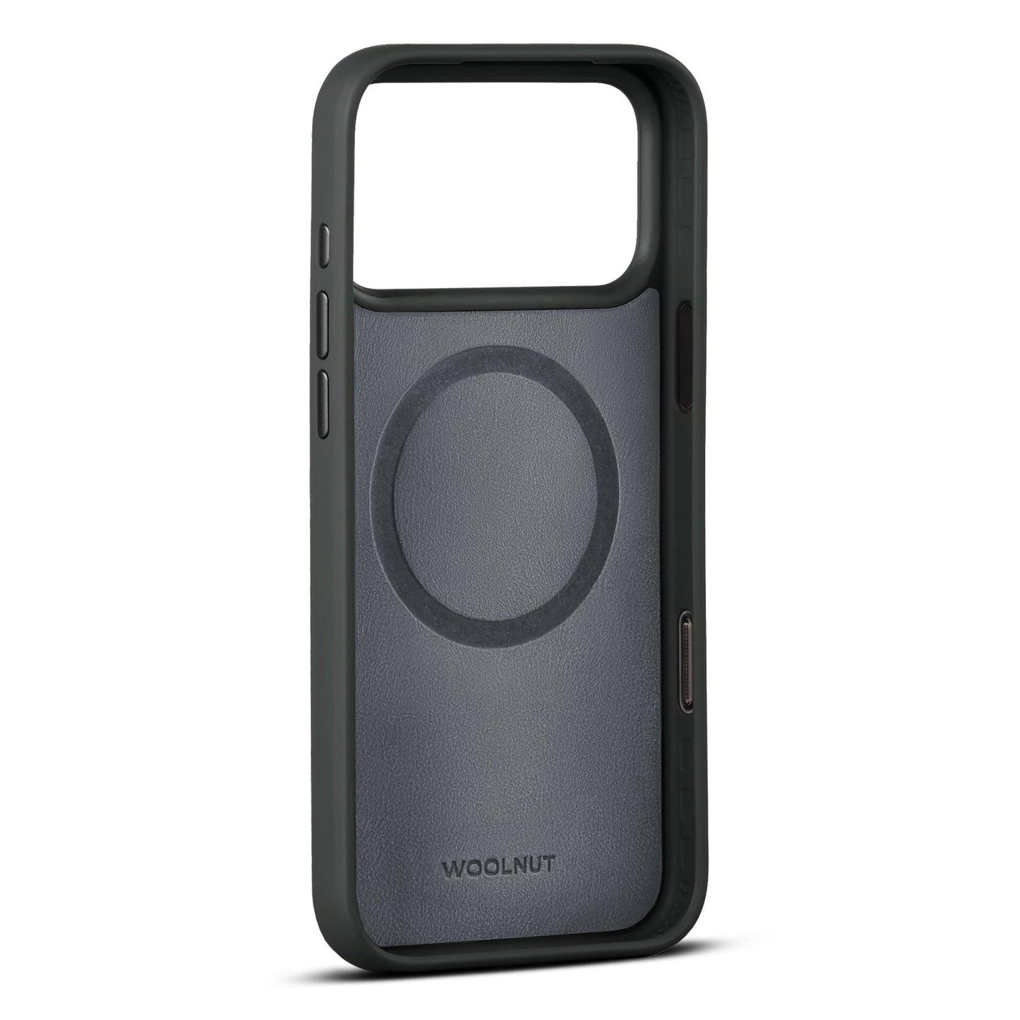 Woolnut Leder Case für iPhone 17 Pro - Schwarz
