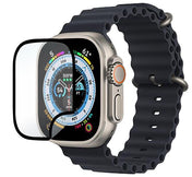 eStuff Flexible Hybrid Glass Screen, Protector Apple Watch Ultra Clear/Black