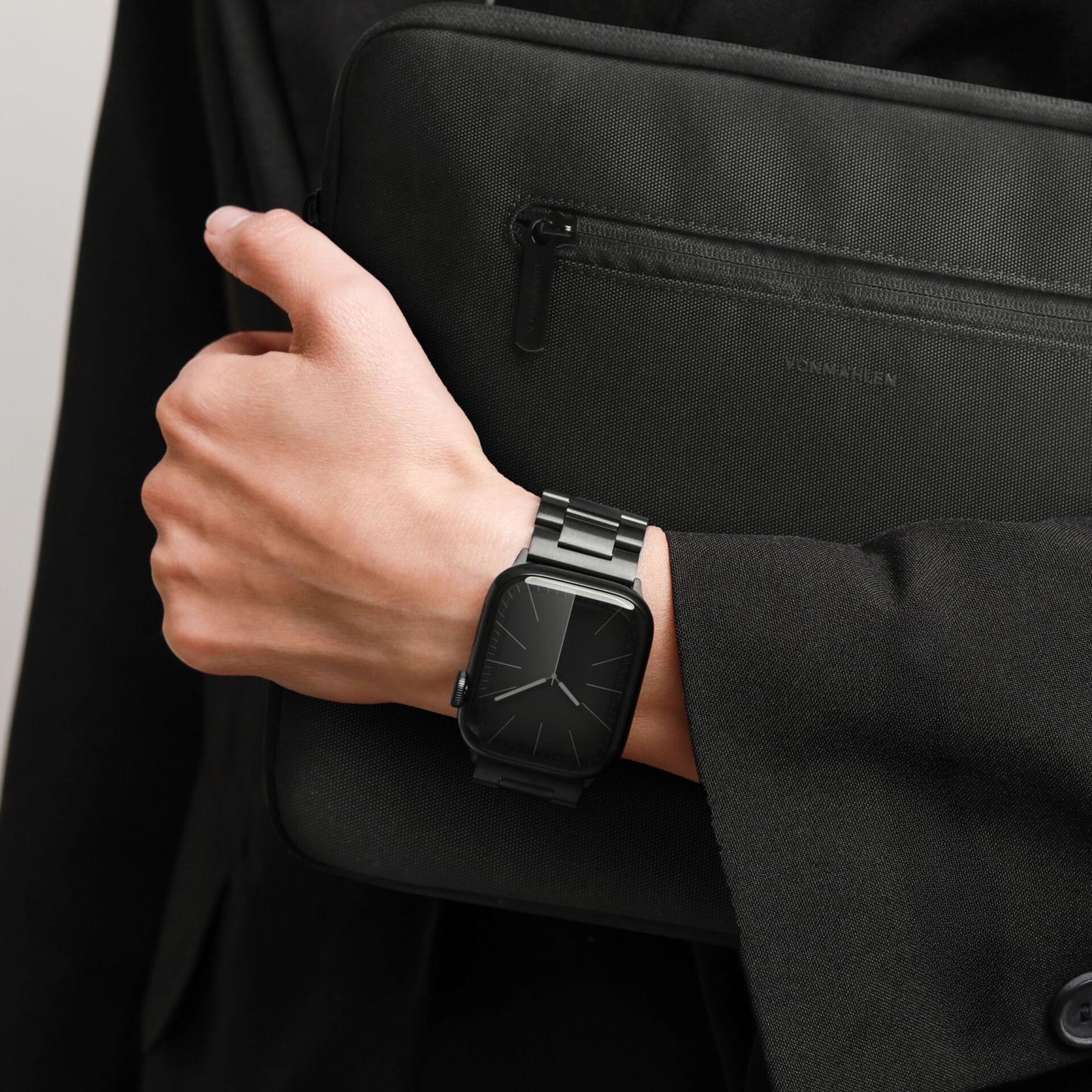 Vonmählen Link Bracelet 2 44/45/46/49mm - Schwarz