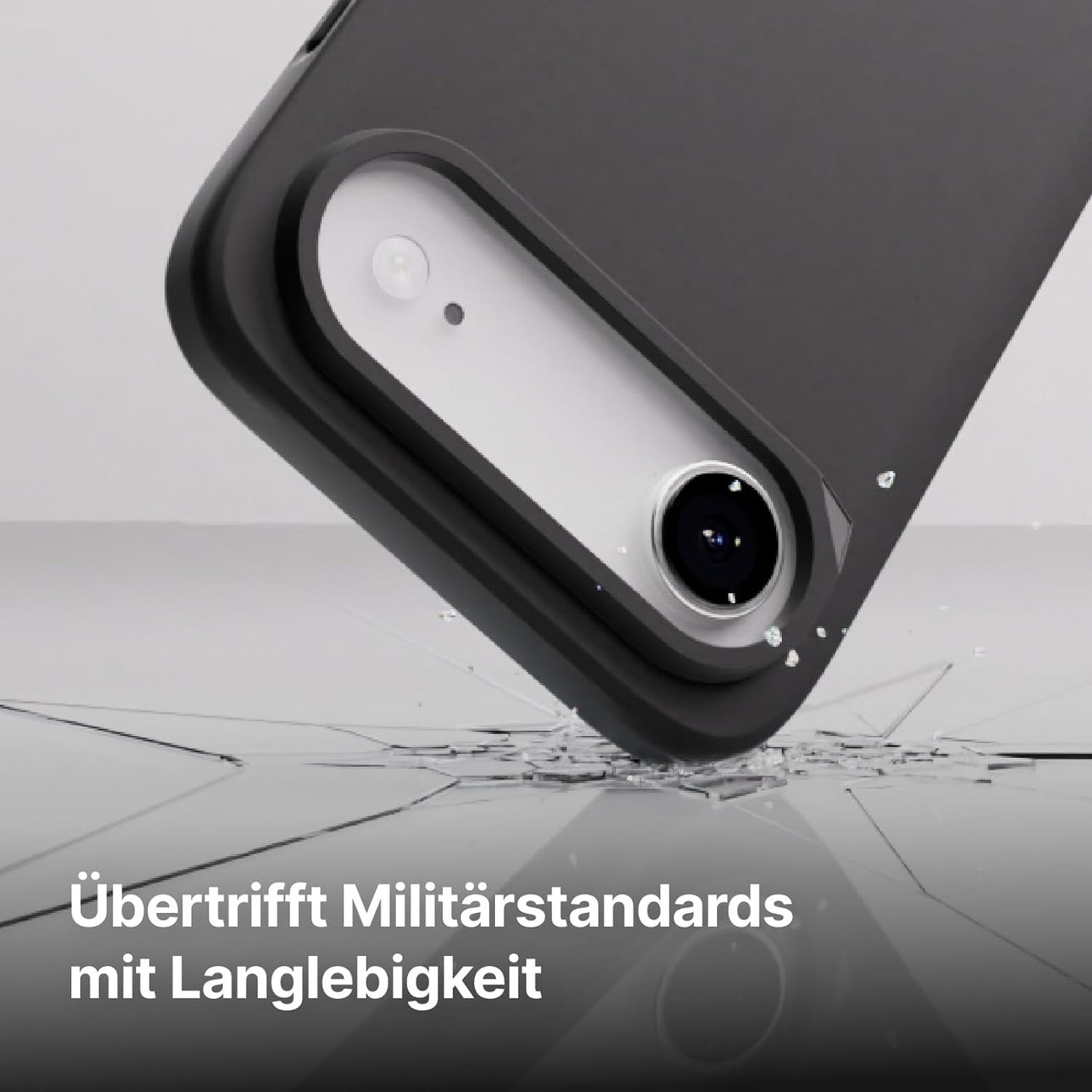 Rhinoshield SolidX Magsafe Silikon Case für iPhone 17 Pro Max - Schwarz