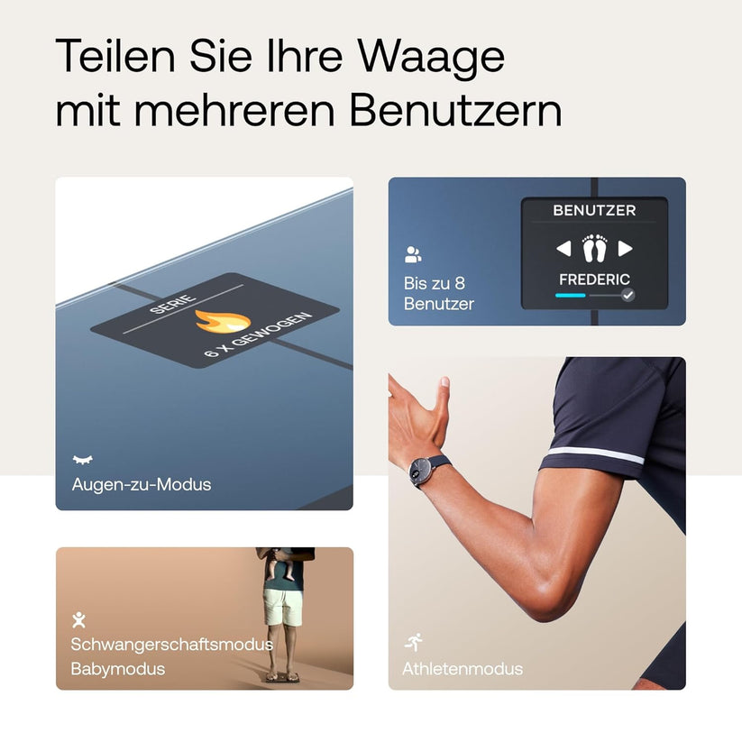 Withings Body SMART WLAN- Körperwaage - Schwarz