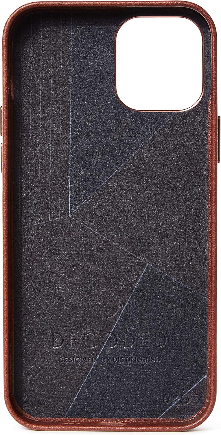 Decoded MagSafe Leder Back Cover für iPhone 12 mini, braun
