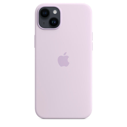 Apple iPhone 14/15 Plus Silikon Case mit MagSafe, flieder