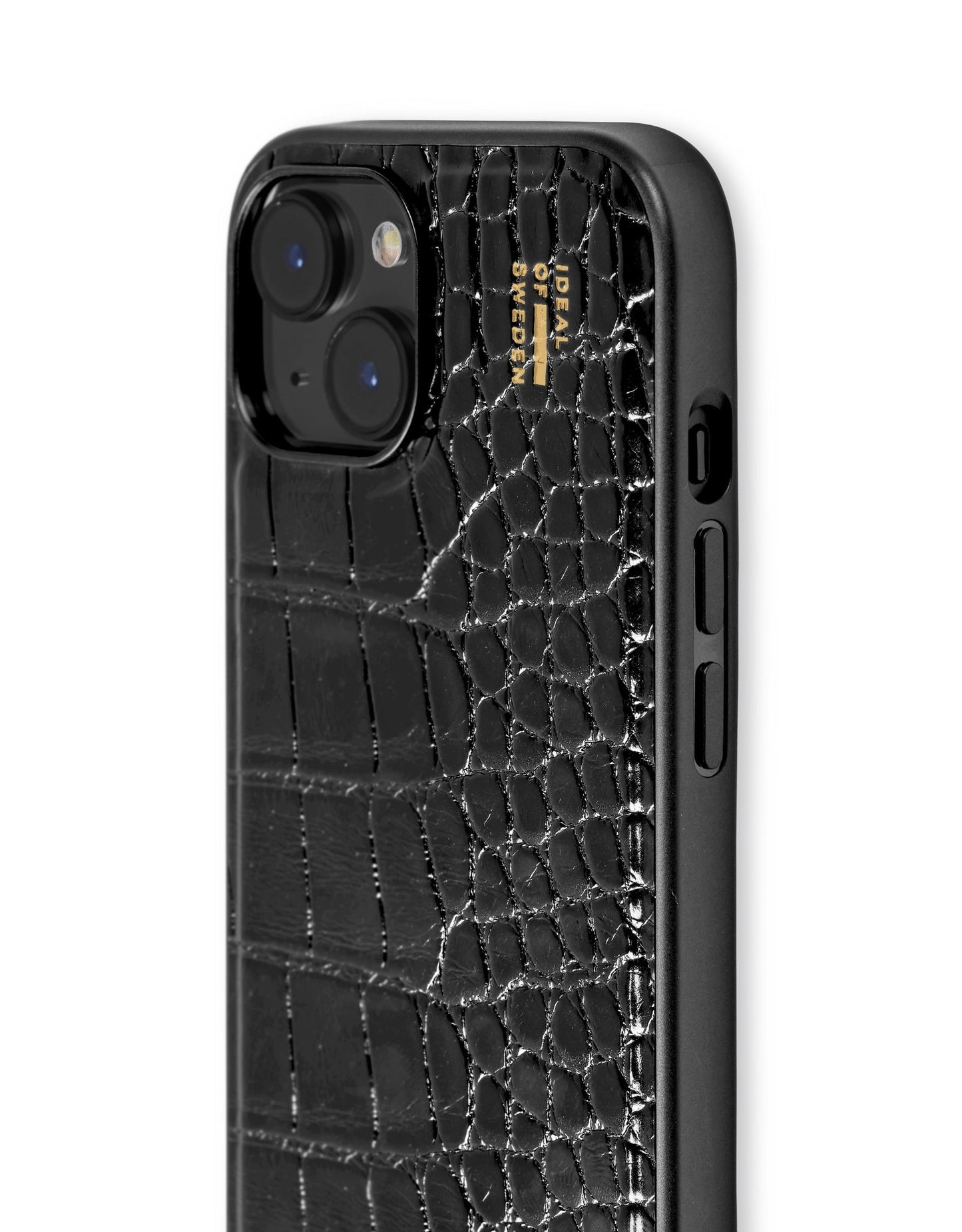 Ideal of Sweden MagSafe Veganlederhülle iPhone 13 / 14 / 15 / 16e / 17e - Schwarz Kroko