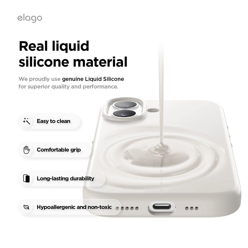 Elago MagSafe Silikon Case für iPhone 17 - Schwarz - epos | Apple Premium Partner