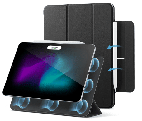 ESR iPad Air 13“ M2/M3/M4 Schutzhülle - Schwarz 