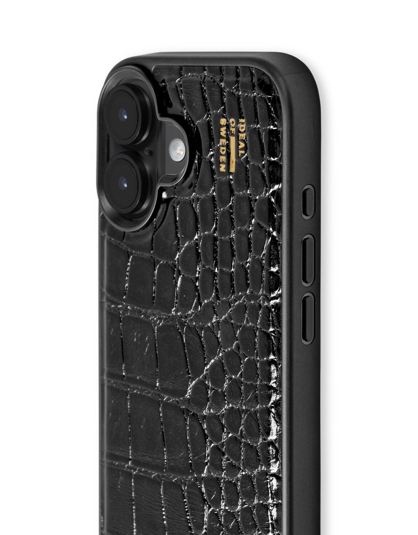 Ideal of Sweden MagSafe Veganlederhülle iPhone 17 - Schwarz Kroko