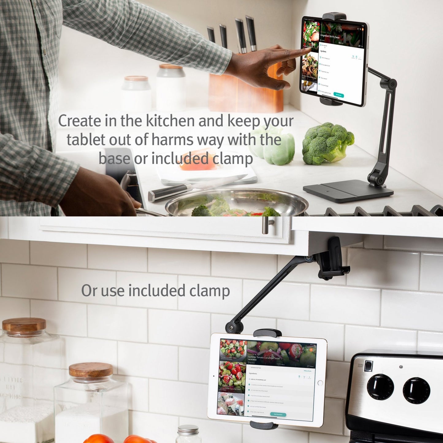Twelve South HoverBar Duo, justierbare Halterung für iPad & iPhone (schwarz)