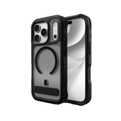 İşte verilen ürün verilerini kullanarak yeniden yazılmış cümleniz: İki adet dayanıklı Smoke Black ZAGG Rainier Snap mit Standfuß iPhone 17 Pro/18 Pro kılıfı gösterilmektedir; bunlardan biri MagSafe halkası ve hassas kamera kesiklerine sahip arka yüzünü sergilerken, diğeri ise ön ekranı ön plana çıkarmaktadır. Şık ve koruyucu tasarımı, kusursuz MagSafe uyumluluğu ve entegre standı bir araya getiren bu ZAGG kılıf, iPhone 17 Pro’nuz için güvenilir koruma ve üstün rahatlık sunar. Hem estetiğe hem de pratikliğe