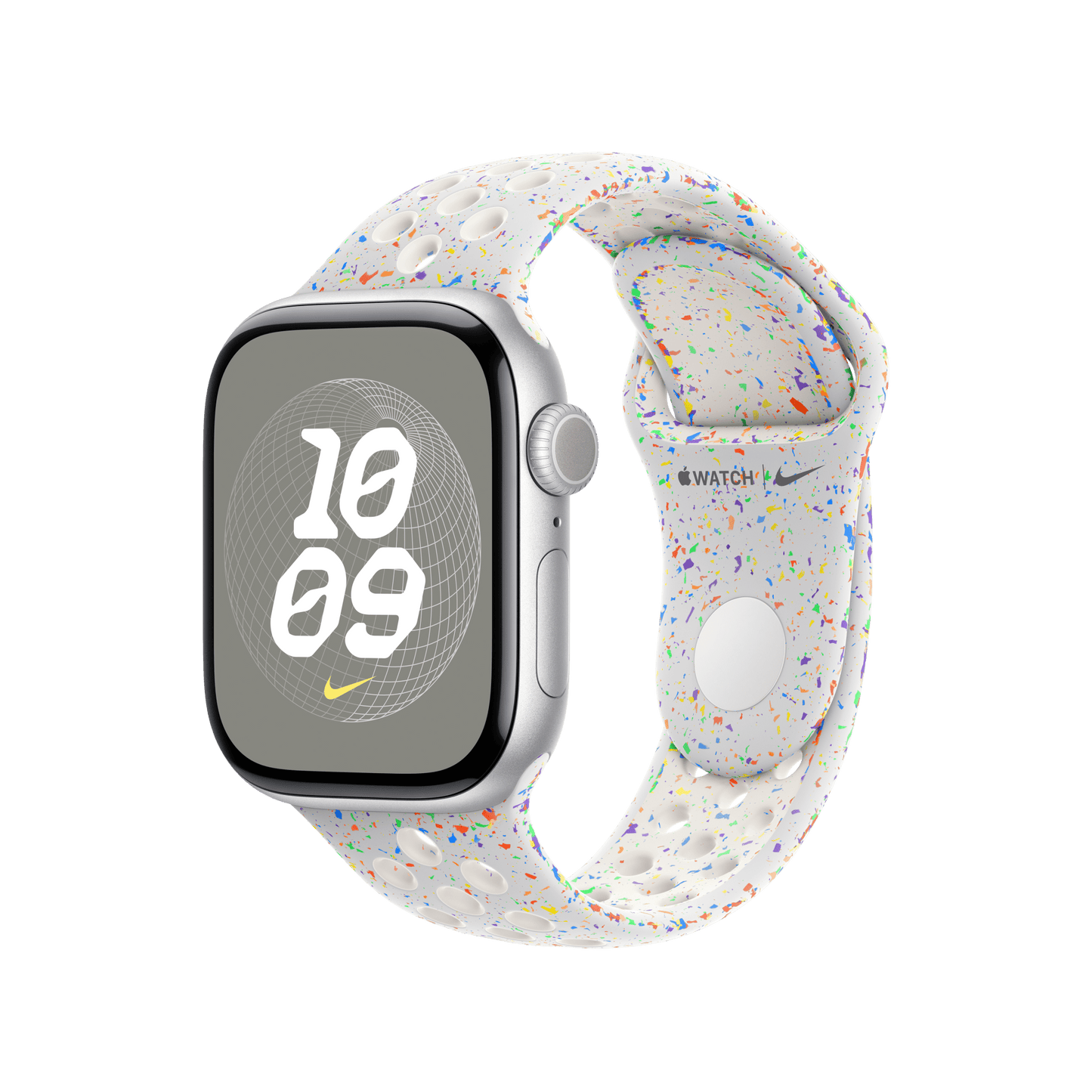 Apple Watch 42mm Nike Sportarmband, pure platinum - S/M
