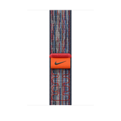 Apple Watch 46mm Nike Sport Loop, blau/rot