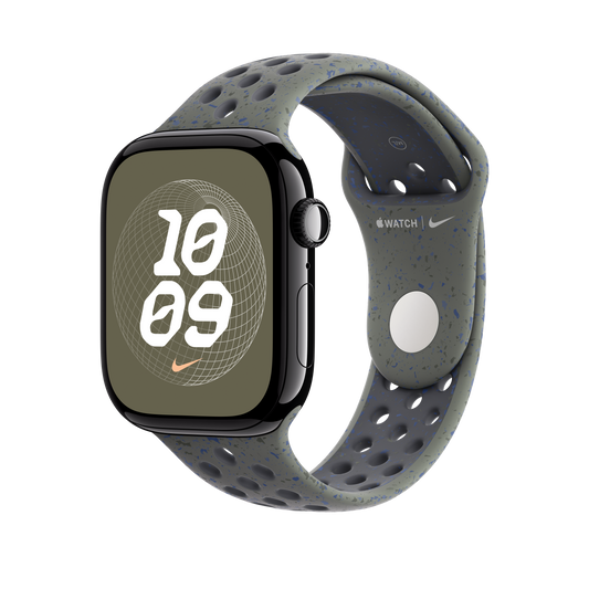 Apple Watch 46mm Nike Sportarmband, cargo khaki - S/M