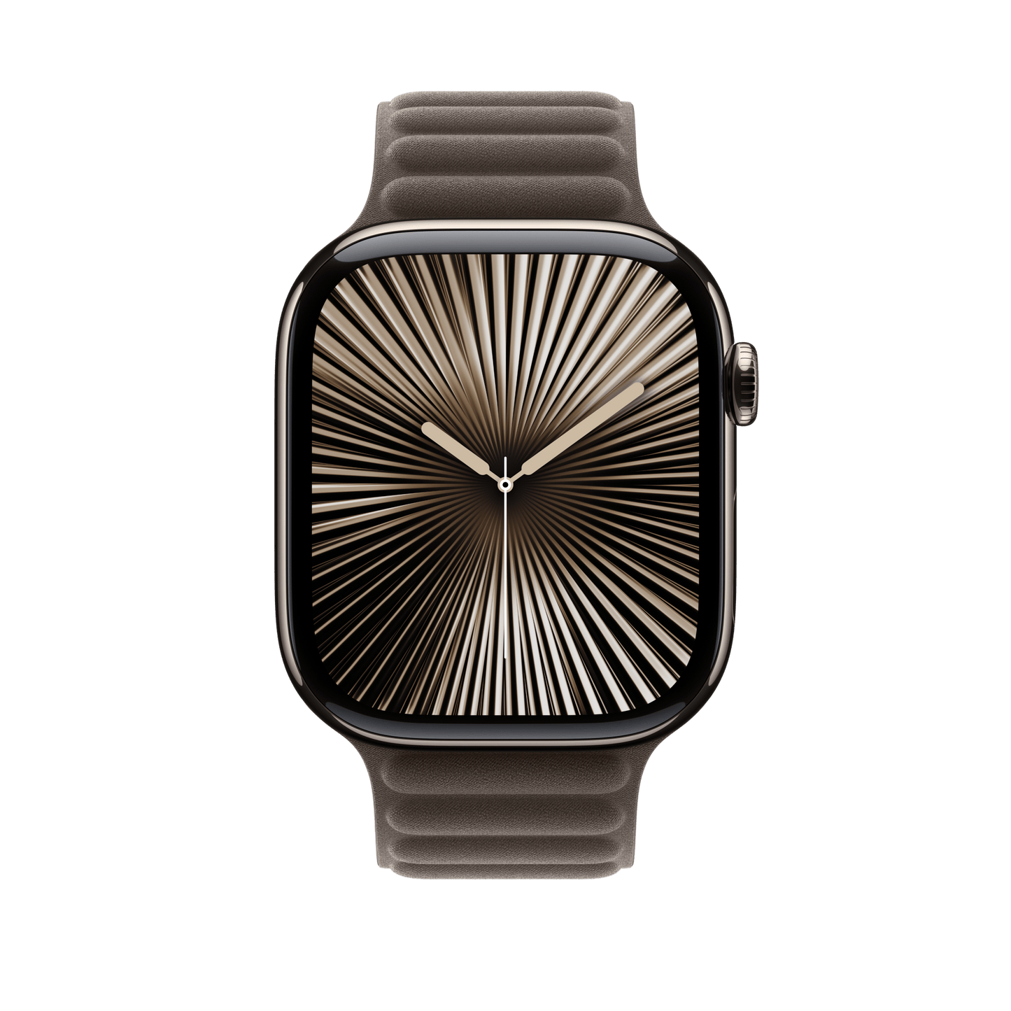 Apple Watch 46mm Armband mit Magnetverschluss, dunkeltaupe - M/L