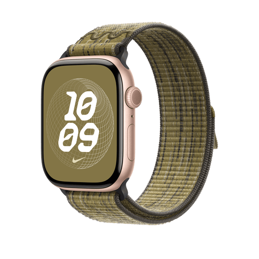 Apple Watch 46mm Nike Sport Loop, grün/grau
