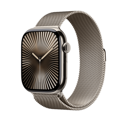 Apple Watch 46mm Milanese Bracelet, Natural - M/L