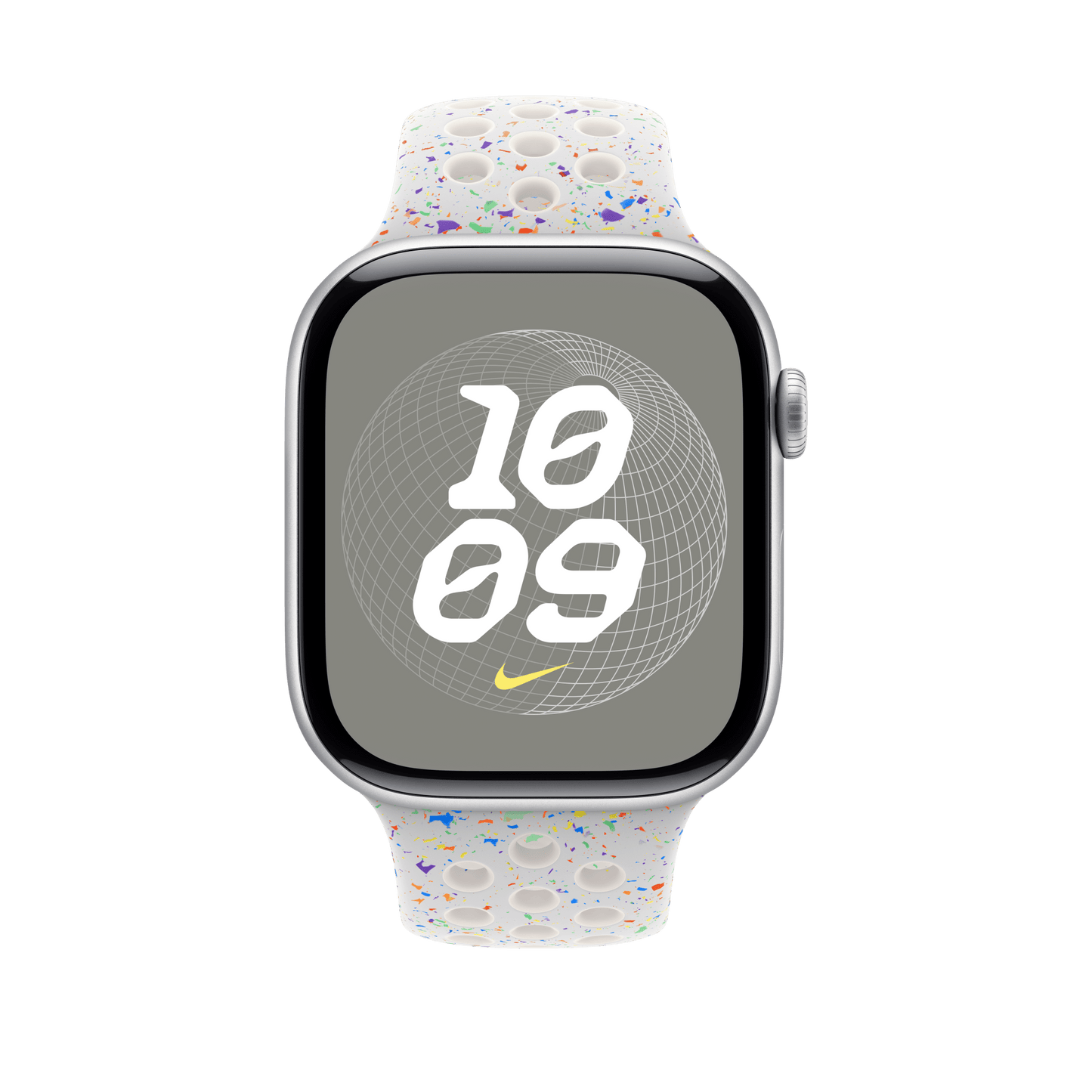 Apple Watch 46mm Nike Sportarmband, pure platinum - S/M