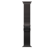 Apple Watch 49mm Milanaise Armband, Titan schwarz - small